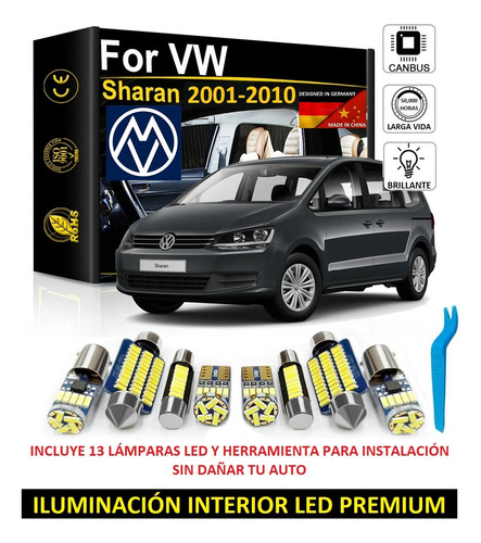 Kit Iluminación Interior Premium Led Vw Sharan 2001-2010