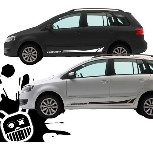 Calco, Ploteo Decorativo Lateral Shark Volkswagen Suran !