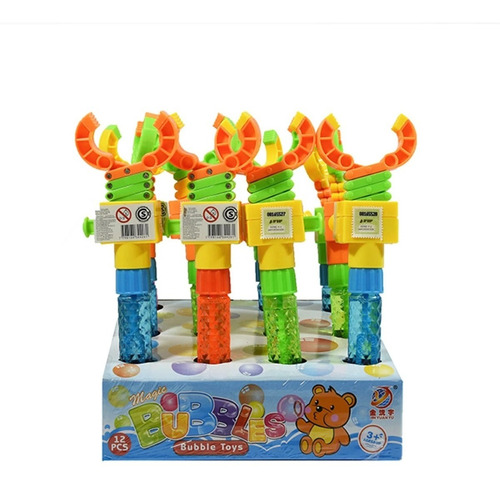 Burbujero Pinza Mecánica Infantil Juego Juguete Burbujas X1