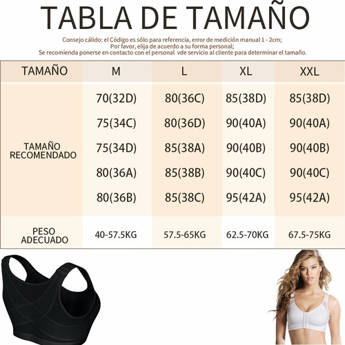Imagen 3 de 5 de Sostén Colombiano Yoga Y Corrector Postura