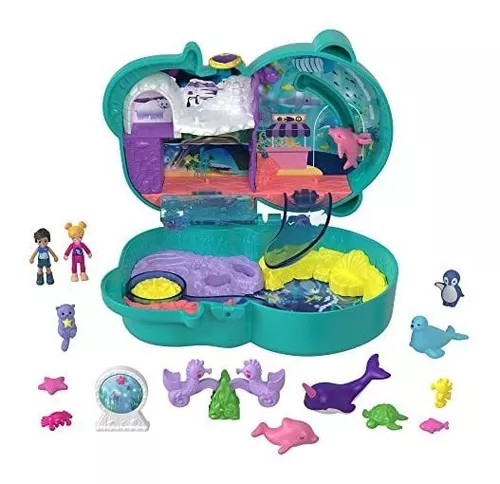 Boneca Sereia Polly Pocket Aquário Subaquático