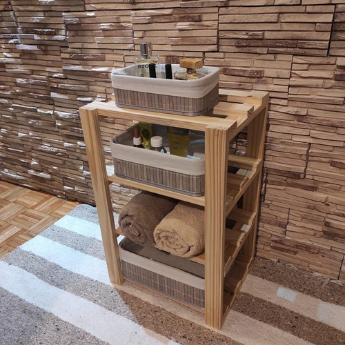Imagen 3 de 3 de Mueble 40x60 Macetero Exhibidor Organizador - 4 Estantes