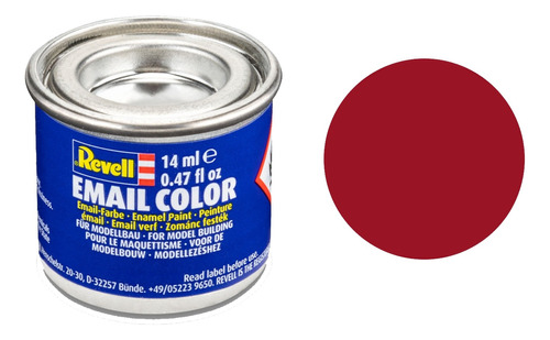 Pintura Revell Enamel Mate Color 321 36 Rojo Carmin