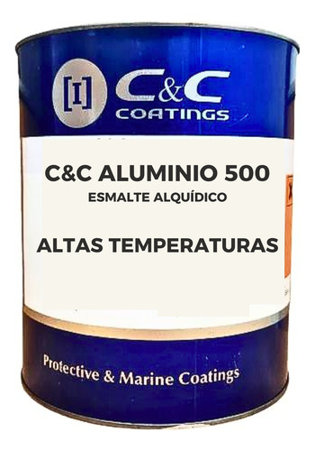 Pintura Aluminio 500° Alta Temperatura Galon C&c
