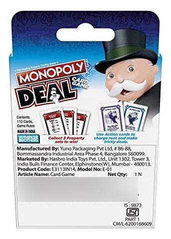 Imagen 4 de 5 de Juego De Mesa Monopoly Deal