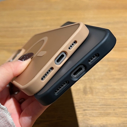 Capa Magnética Fosca Para iPhone 16/15/plus/pro/pro Max