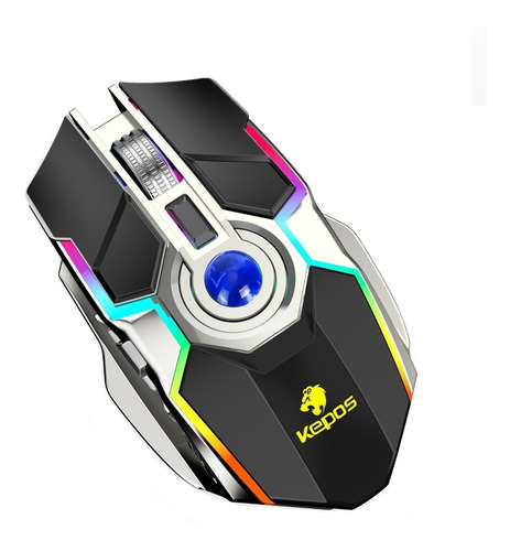 Mouse Gamer Kepos Recargable 4 Velocidades 7 Botones