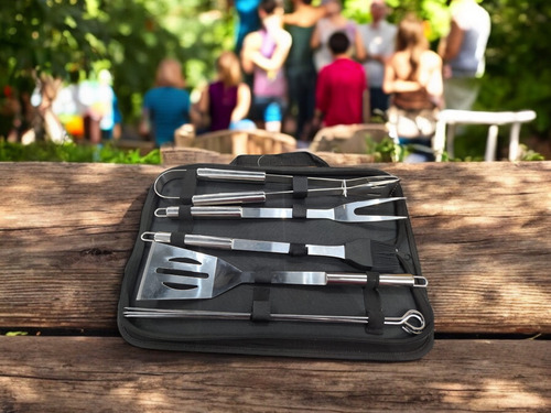 Set Bbq Cabrería Para Asador 8 Piezas Parrillero