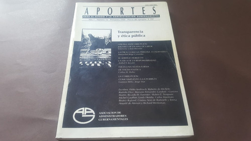 Revista Aportes Para El Estado Y La Administracion Gubername