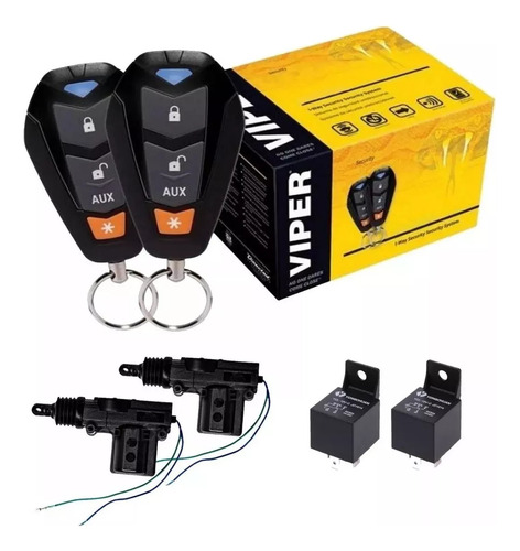 Kit Alarma Viper 3400v+ 2 Actuadores Seguros + 2 Relay