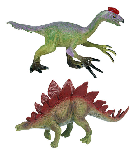 2 Pçs Figuras De Dinossauro Realista Brinquedos Estilo C