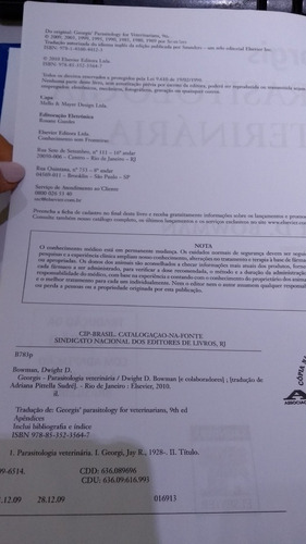Parasitologia Veterinária- Georgis