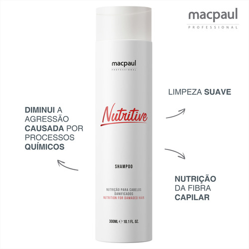 Shampoo Nutritive Macpaul Nutrição Capilar - 300ml