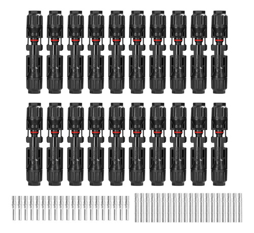 Conectores Solares Fotovoltaicos, 20 Pares, Ip67,.. 5/4/6 Mm