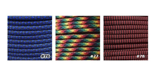 Imagen 4 de 7 de Paracord 30 Metros Cuerda 550 Tipo 3 50 Colores Made In Usa