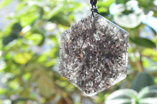 Dije Orgonita Hexagonal De Protección Y Abundancia