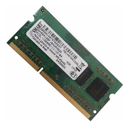 Memória Notebook 4gb Ddr3 12800s Smart Sh564128fj8nwrnsqr (Usado)