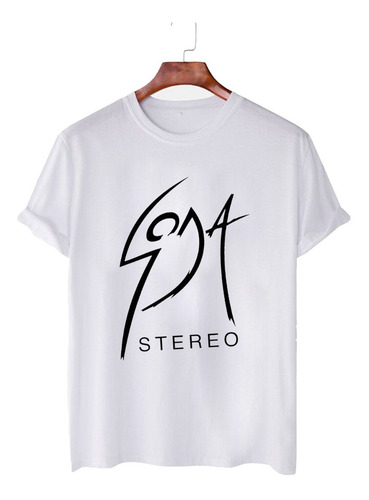 Imagen 1 de 5 de Remera Blanca Soda Stereo Rock Música Modal Premium