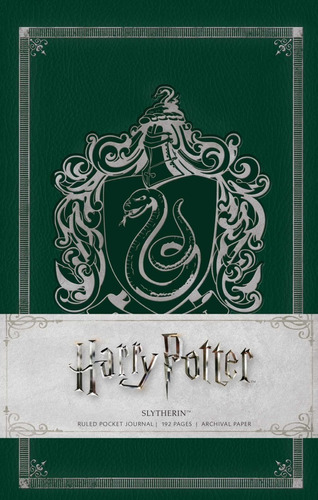 Harry Potter Slytherin Libreta Cuaderno Pocket [ Pasta Dura]