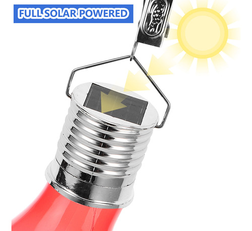 Lámpara Led Colgante Giratoria Solar Impermeable Para O