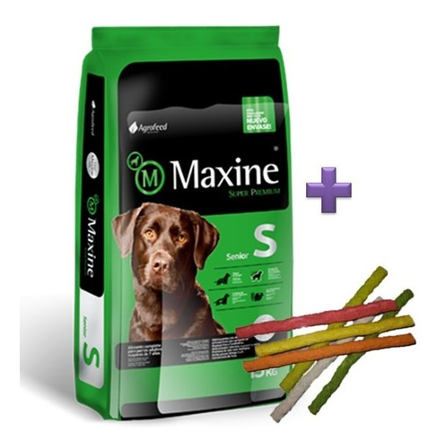 Imagen 1 de 5 de Maxine Perro Senior 21kg Mas Snacks Y Envio