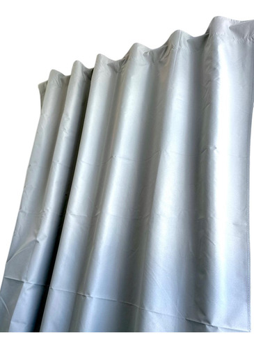 Cortinas Blackout Textil Lavable 220x135 Gris Plata