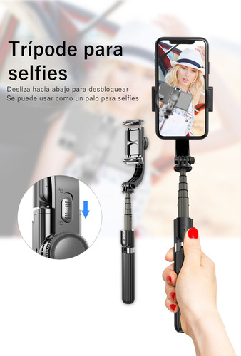 Estabilizador Celular L08 Selfie Stick, Tripode/mando
