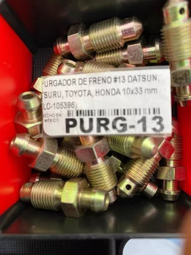 Purgador De Freno #13 Datsuntsuru, Toyota, Honda 10x33 Mm