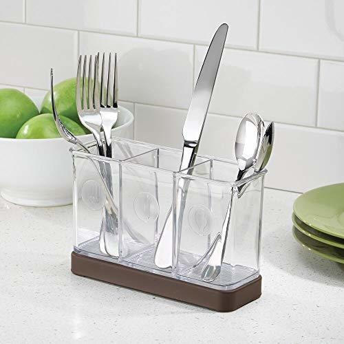 Mdesign Cuberteria Organizadora De Plastico, 3 Secciones, Pa