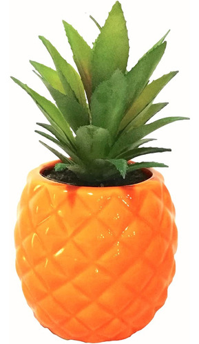 Porcelana Naranja Piña Ananas Faux Green Plant Potted ...