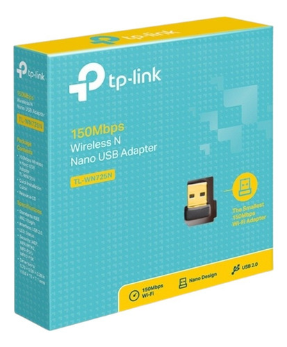 Adaptador De Red Usb Tl-wn725n Inalámbrico 2.4 Ghz Tp-link