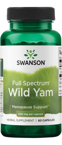 Swanson  Spectrum Wild Yam 400 Miligramos 60 Cápsulas