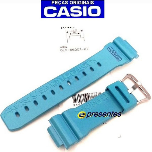 Pulseira Casio Gshock Glx-5600 G-lide Azul - 100% Original