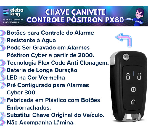 Alarme Positron Ex360 + Módulo De Vidros Aw54 + Chave Px80