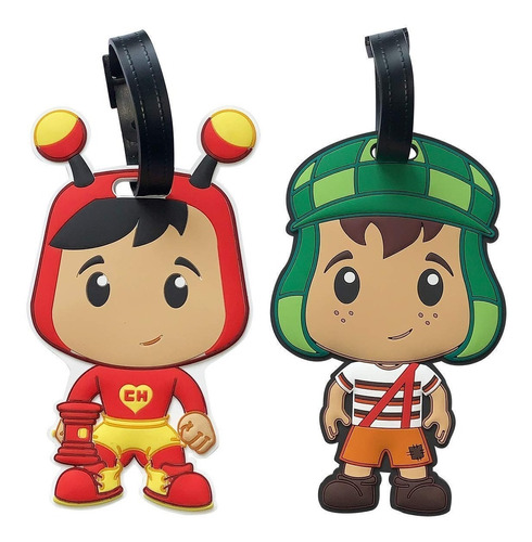 By Mexico, Dúo De Identificador De Maleta Modelo Chespirito 