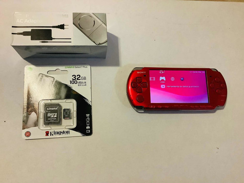 Psp Slim Cereza 3000 Buen Estado + 50 Regalos 