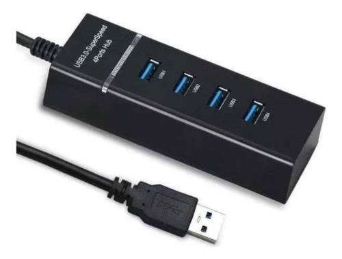 Hub Usb 3.0 4 Puertos De 5 Gbps Cable 30cm