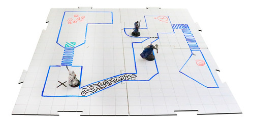 Grid Modular 4 Peças (9x9) Com Caneta Marcador