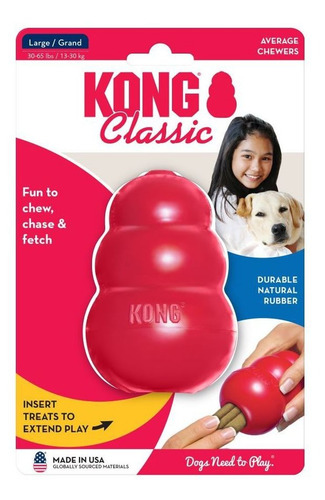 Imagen 1 de 7 de Juguete Perro Kong Classic Large