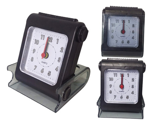 Reloj De Mesa Análogo Despertador Alarma Con Base Regalo