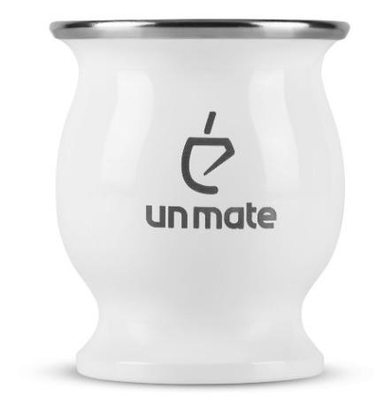 Imagen 5 de 10 de Un Mate Acero - Blanco + Bombilla