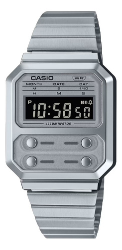 Reloj Casio A-100we Retro Vintage Pac-man Crono Iluminator 