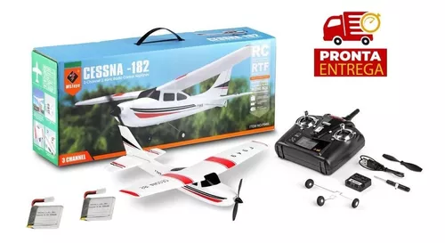 Avião Controle Remoto F949 Cessna 182 2 Bat 3 Canais Wltoys - Escorrega o  Preço