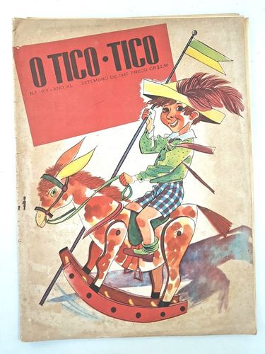 Antiga Revista O Tico-tico 1945 Faltando Duas Folhas