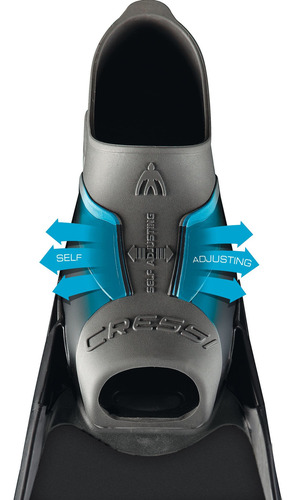 Aleta Cressi Gara Turbo Sprint Buceo Negro 23/24 Mx