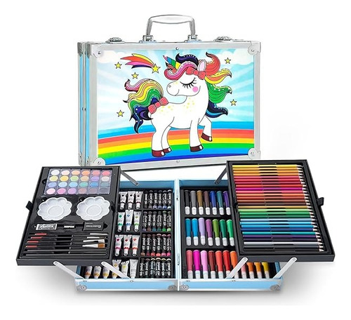 Set De Arte Para Niños Marcadores Crayolas Acuarelas Colores