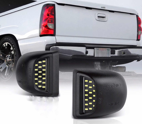 Luz De Placa Led Silverado Cheyenne Gmc Sierra 2000-2013