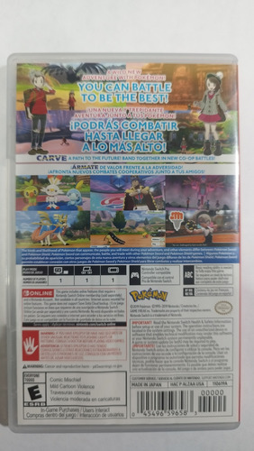 Videojuego Pokémon Sword Nintendo Switch Standard Edition (Usado)