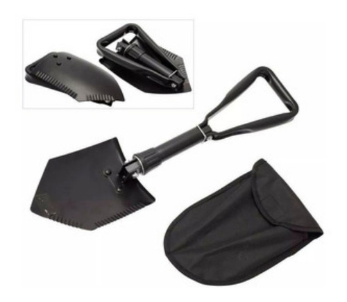Pala Waterdog Plegable Negra Pico Mango Anatomico - 4615