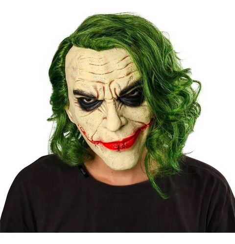 Joker Mascara Cabeza Halloween Látex Payaso Disfraz Guason